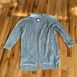 stitchcount longer style cardigan size L nwt